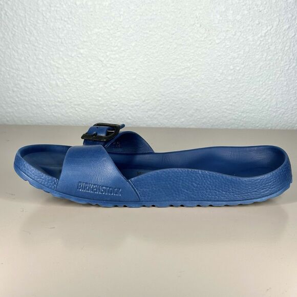 Women's Birkenstock Blue Madrid Eva Slip On Sandals Slides US Size 8-8.5 EU 39 - Picture 7 of 15